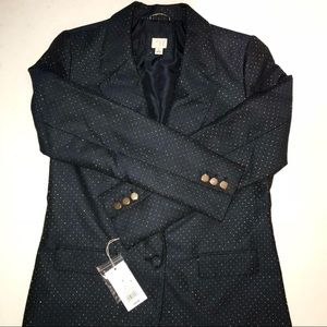 🆕 Women’s size 8 Navy with Gold Dots Blazer